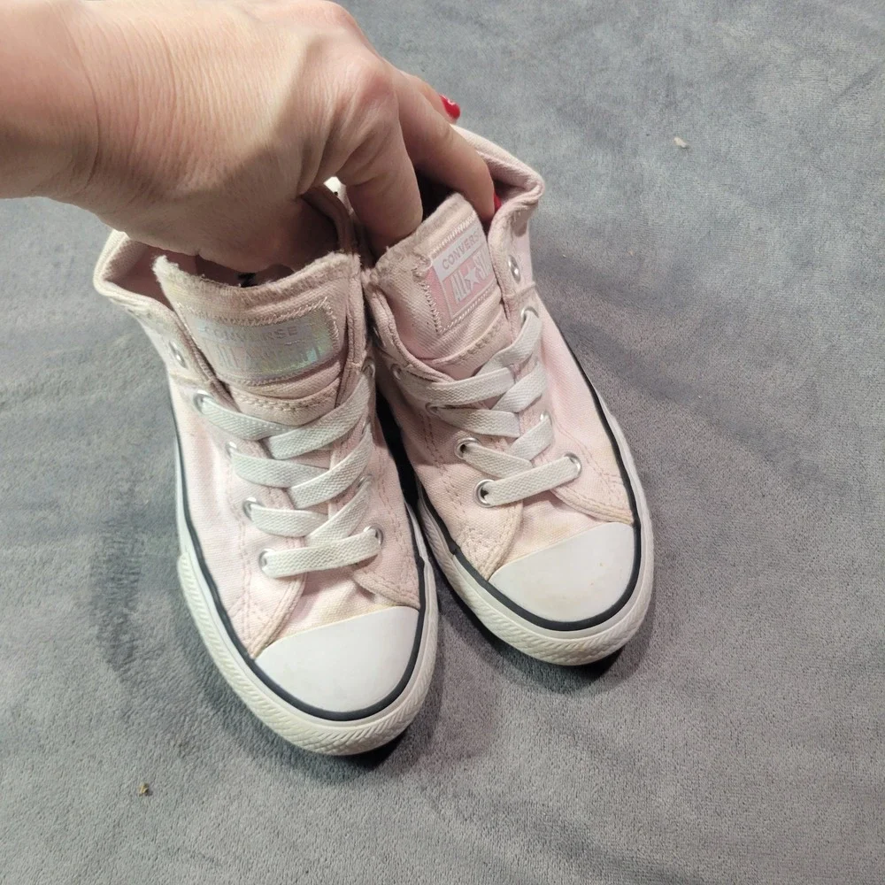 Converse Chuck Taylor All Star Madison Pink Iridescent Sneaker Womens 12 666302F